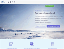 Tablet Screenshot of huskymarketingplanner.com